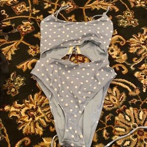 Cutout one piece bathing suit